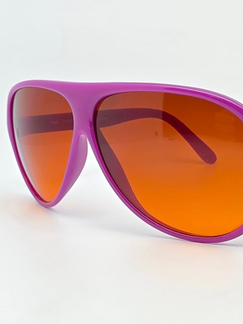 BluBlocker #2692 Original Aviator Purple Frame Amber Malenium Lens Sunglasses